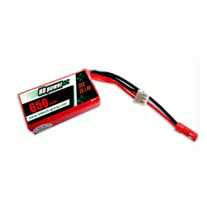 HD POWER 650mAh 35C 2S 7.4V lipo battery