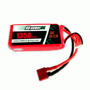 HD POWER 1350mAh 35C 3S 11.1V lipo battery