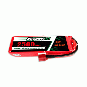 HD POWER 2500mAh 35C 3S 11.1V lipo battery