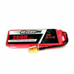 HDPOWER 2600mAh 35C 3S 11.1V lipo battery