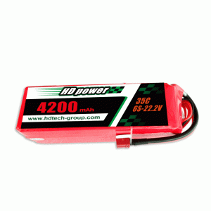 HD POWER 4200mAh 35C 6S 22.2V lipo battery