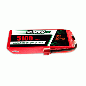 HD POWER 5100mAh 35C 3S 11.1V lipo battery