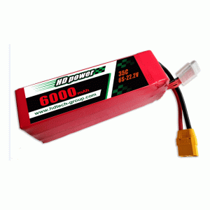 HDPOWER 6000mAh 35C 6S 22.2V lipo battery