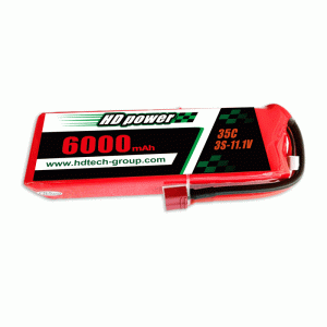 HD POWER 6000mAh 35C 3S 11.1V lipo battery