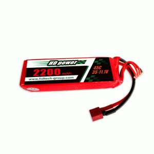 HD POWER 2200mAh 45C 3S 11.1V lipo battery