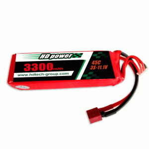 HD  POWER 3300mAh 45C 3S 11.1V lipo battery