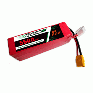 HD  POWER 5500mAh 45C 6S 22.2V lipo battery