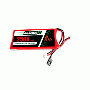 HD  POWER 2500mAh 3C 2S 7.4V LiPO battery for Receiver&Transmitter