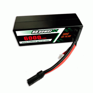 HD POWER 8000mAh 50C 2S 7.4V Hard case RC car battery