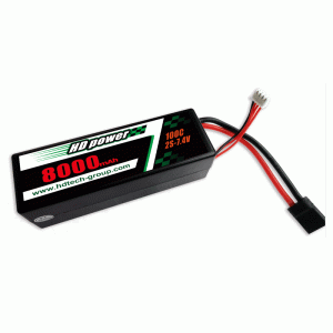 HD POWER 8000mAh 100C 2S 7.6V Hard case HV LiPO battery